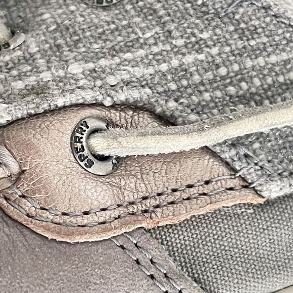Sperry Top-Sider Ivyfish Sparkle Grey Boat Shoes - Picture 9 of 12